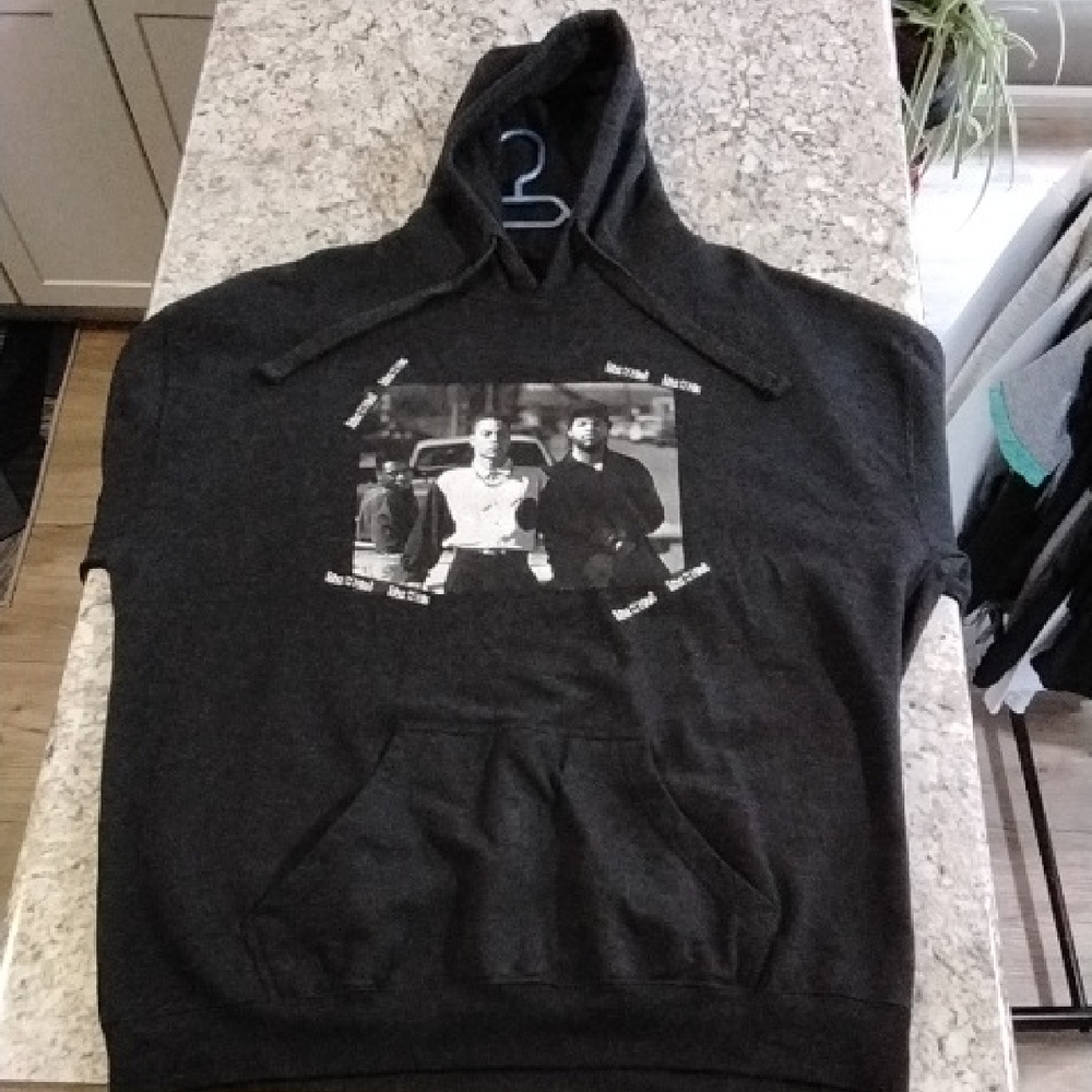 Black Graphic Hoodie